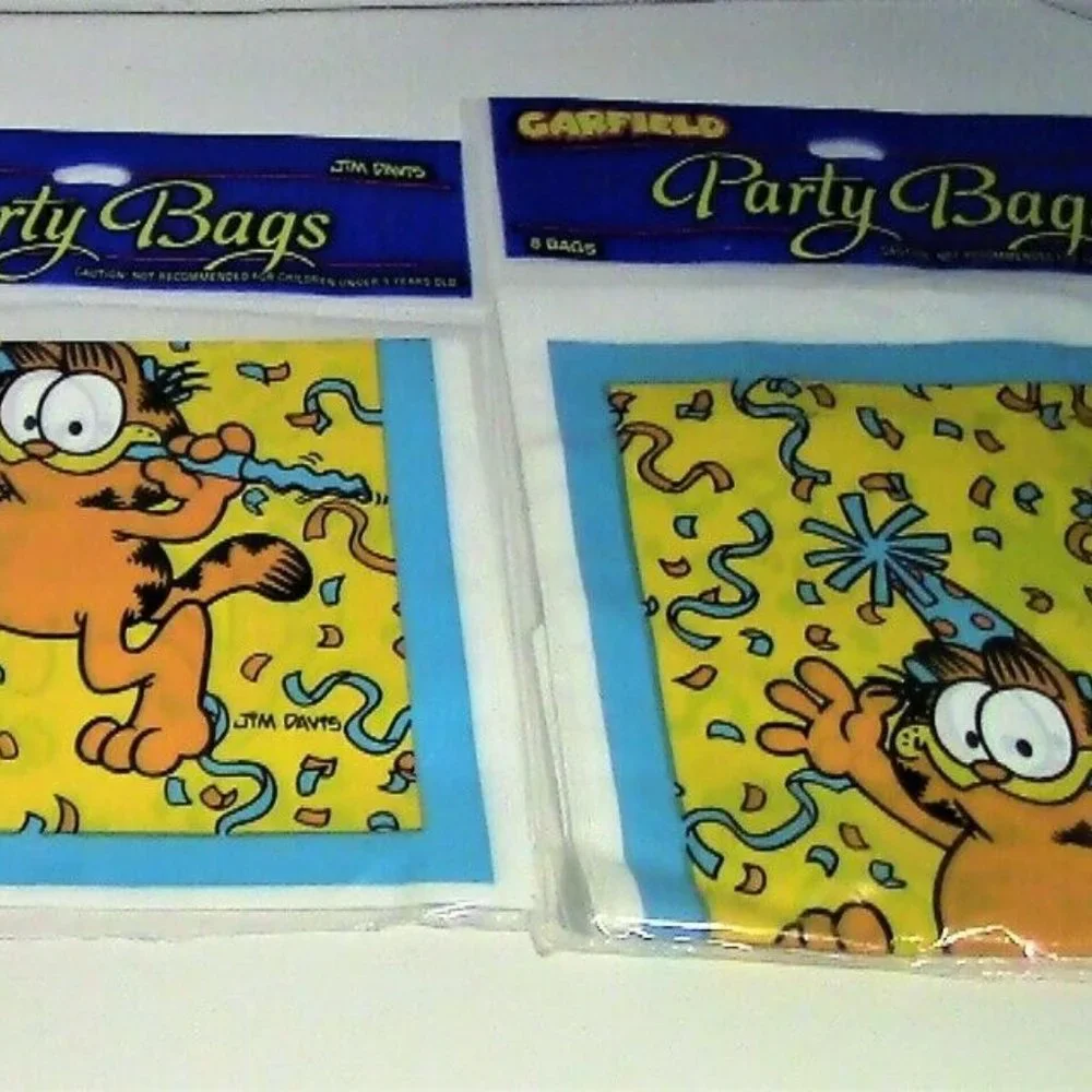 Garfield Treat/Party Bags 3 packs/24 bags New